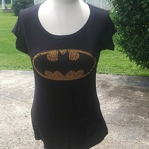 Hot Topic Tops - Batman rhinestone shirt Hot Topic Tops - Batman rhinestone shirt